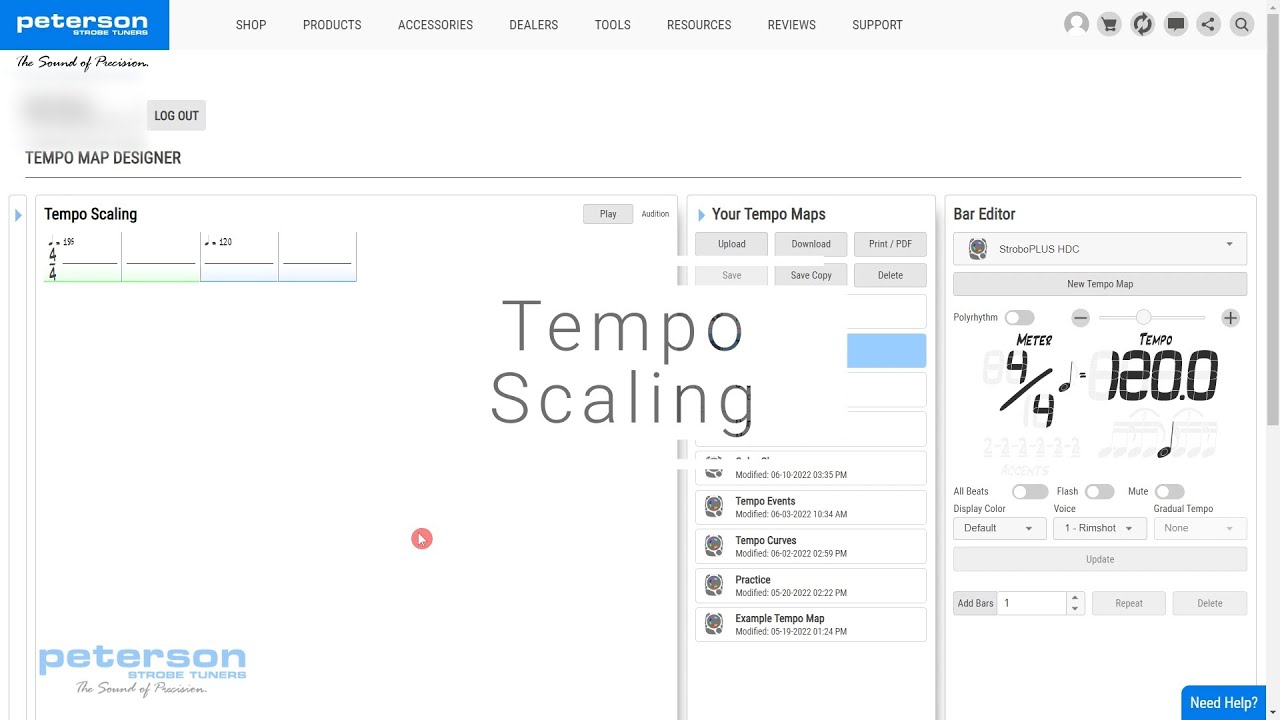 StroboPLUS HDC Metronome Video Instruction Manual - Tempo Scaling