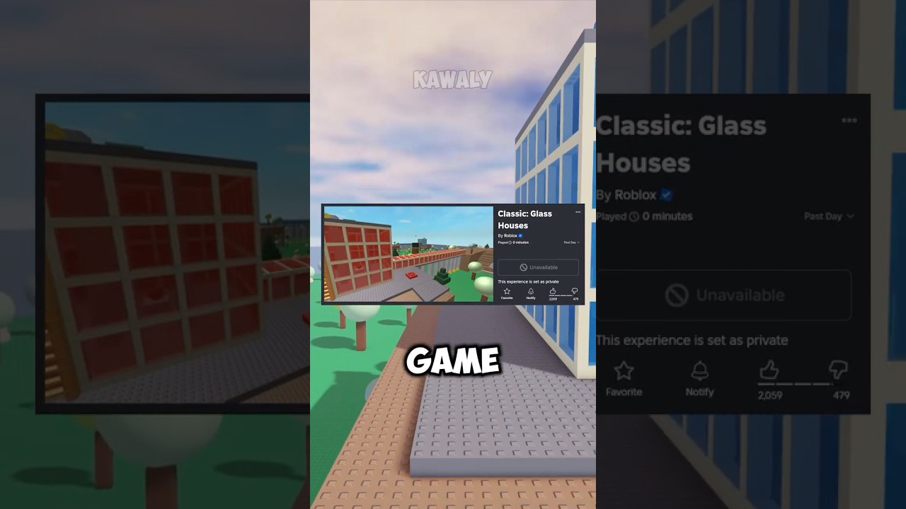 The Origin of the Glass Houses Map.. #roblox #forsaken