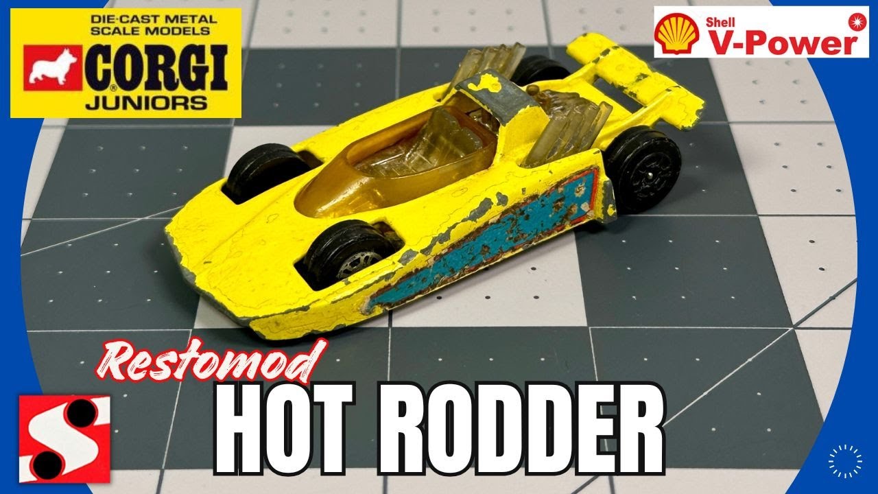 Restomod Hot Rodder Shell Livery - Corgi Juniors #customdiecast #diecastrestoration #corgijuniors
