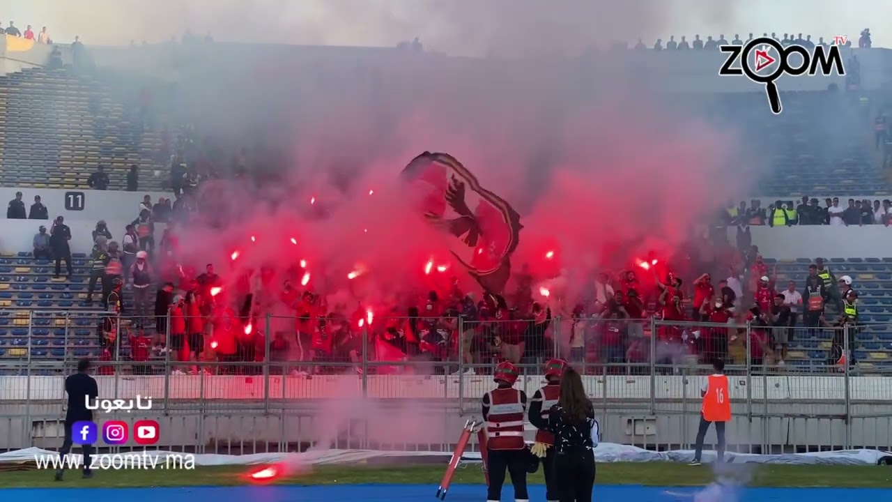 تيفو وكركاج جماهير الاهلي المصري امام الوداد الرياضي
