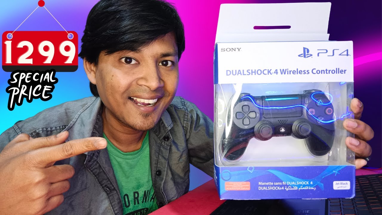 Cheap & Best PS-4 Dualshock 4 Wireless Controller from Amazon @ 1299 for PC, Gaming Laptop & Console