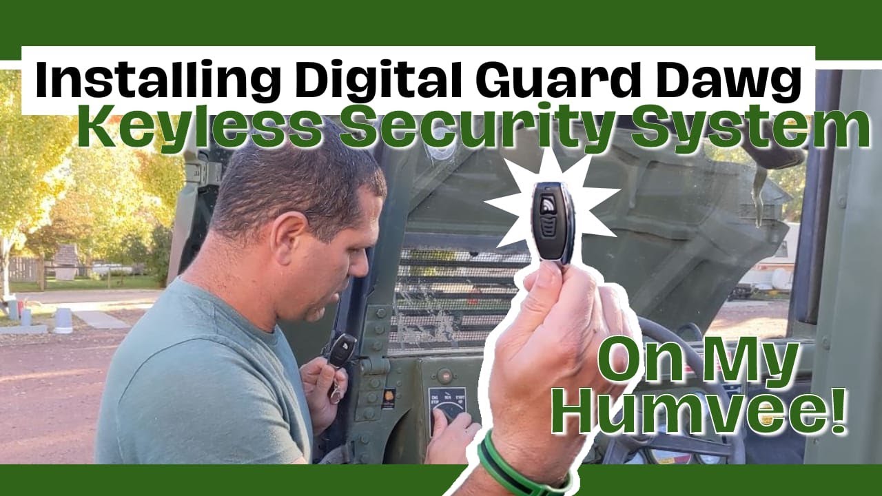 Installing Digital Guard Dawg Keyless Security System On My Humvee (Step By Step!)
