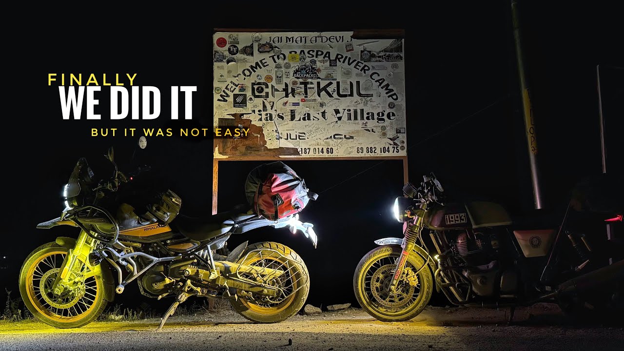 [4K] EP-2 Tyres Khatam but we Reached Chitkul 😍😍 🚀 | Continental GT650, Himalayan 450