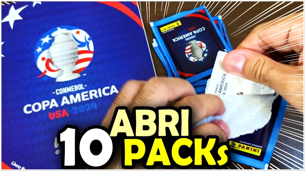 10 PACOTINHOS para COLAR FIGURINHAS no ÁLBUM do COPA AMÉRICA 2024