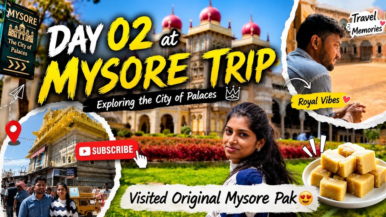 Exploring Chamundi Hills 🪷& Mysore Palace🧿 + Hotel Room Tour ✅