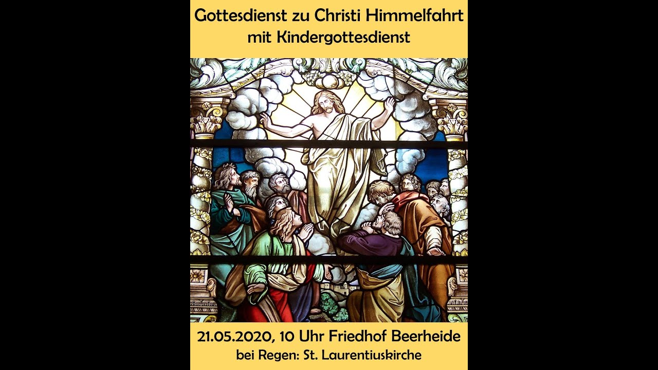 Gedanken und Musik zu Christi Himmelfahrt mit Pfrn. Dr. Schmutzler und KMD Ulrich Meier