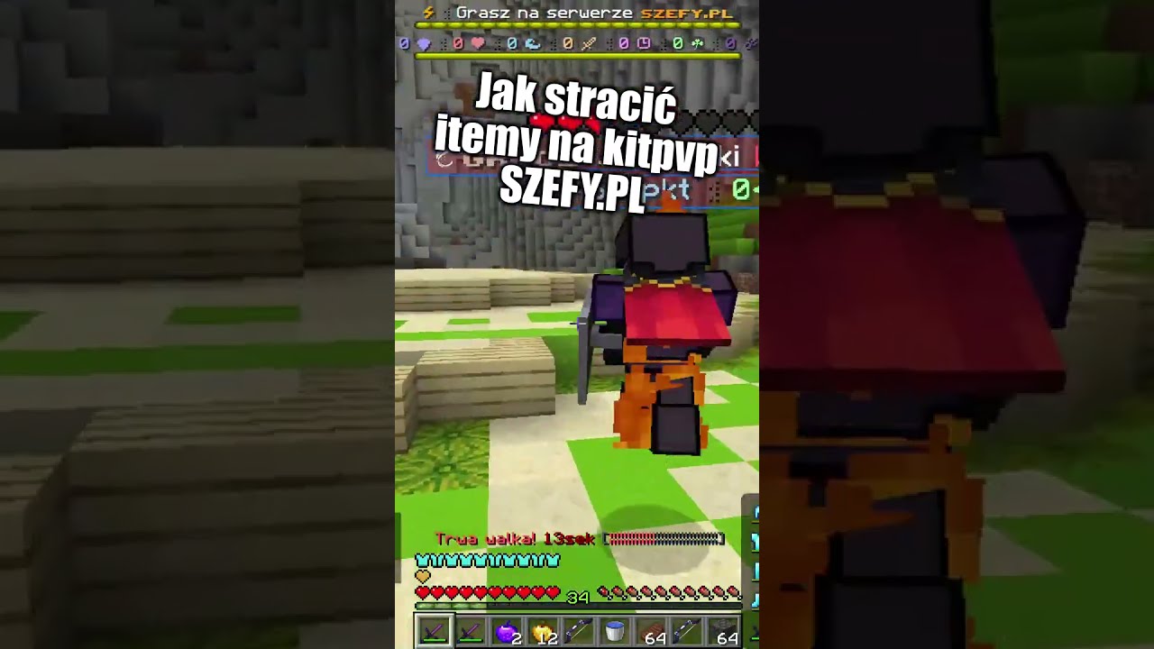 Straciłem itemki na kitpvp | SZEFY.PL #shorts @cpotworekk