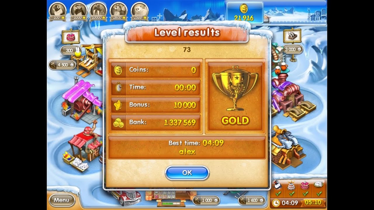 Farm Frenzy 3 only GOLD (level 73) playthrough Веселая ферма 3 (уровень 73) Золото