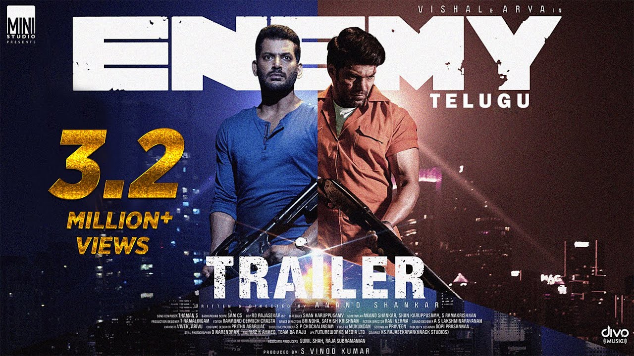 Enemy (Telugu) -Official Trailer| Vishal | Arya | Anand Shankar | Mamta Mohandas | Thaman S | Sam CS