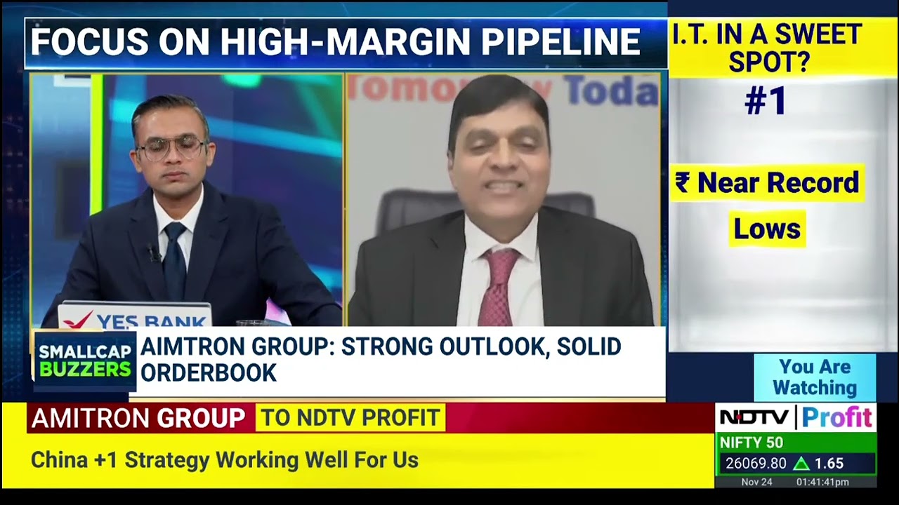 Mukesh Vasani on NDTV Profit | Aimtron Electronics | Full Interview