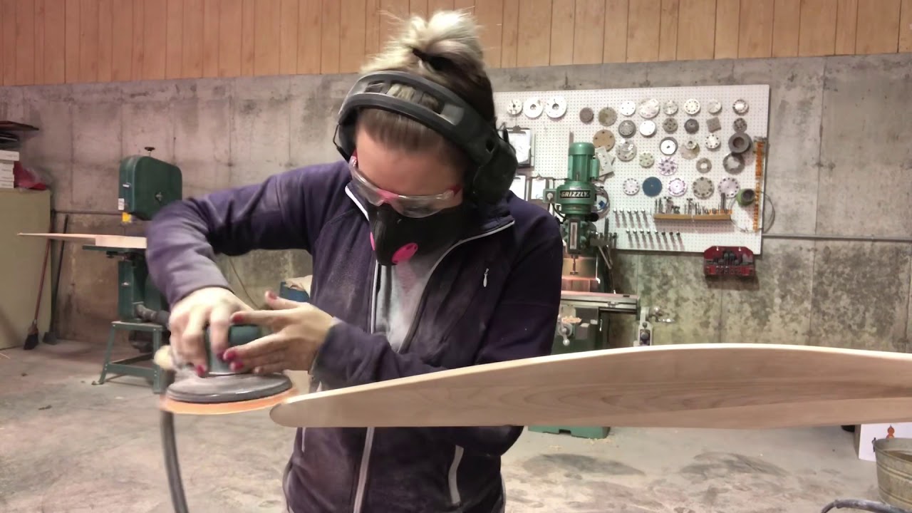 Finishing the ends of the propeller