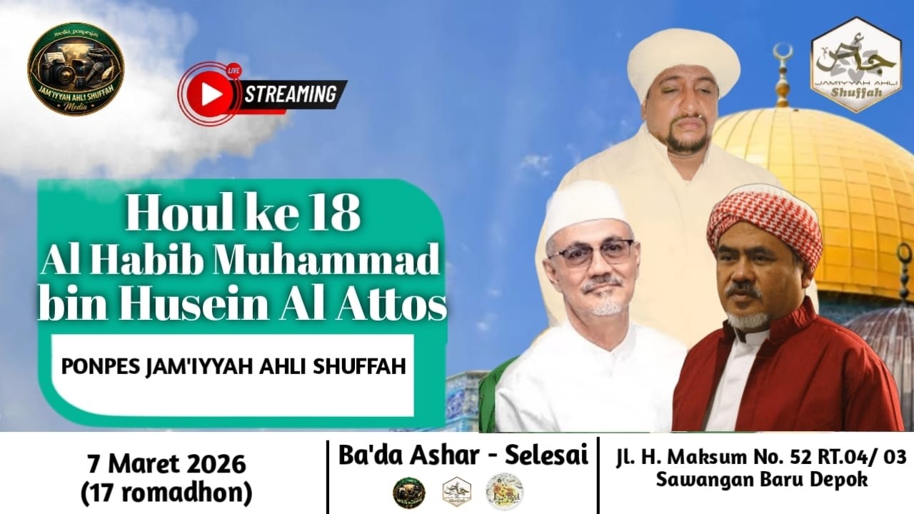 🔴LIVE | PERINGATAN HOUL KE 18 AL HABIB MUHAMMAD BIN HUSEIN AL ATTAS | 6 Maret, 2026 | PPJAS