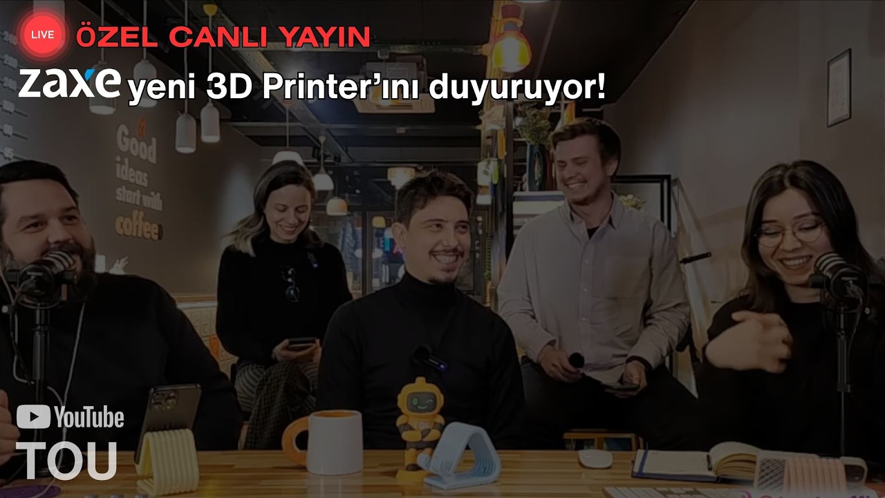 Türkiyenin 3D Printer Markası: ZAXE Konuğumuz 🎉 ZAXE yeni 3D Printer'ını duyuruyor 📣 TOU Soruyor 💭