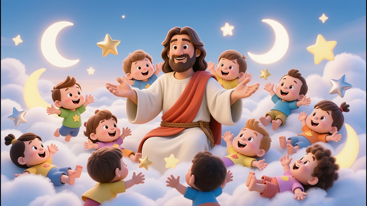 Louvor infantil sobre Jesus com batalha de palmas saudável e refrões fáceis, contagiantes