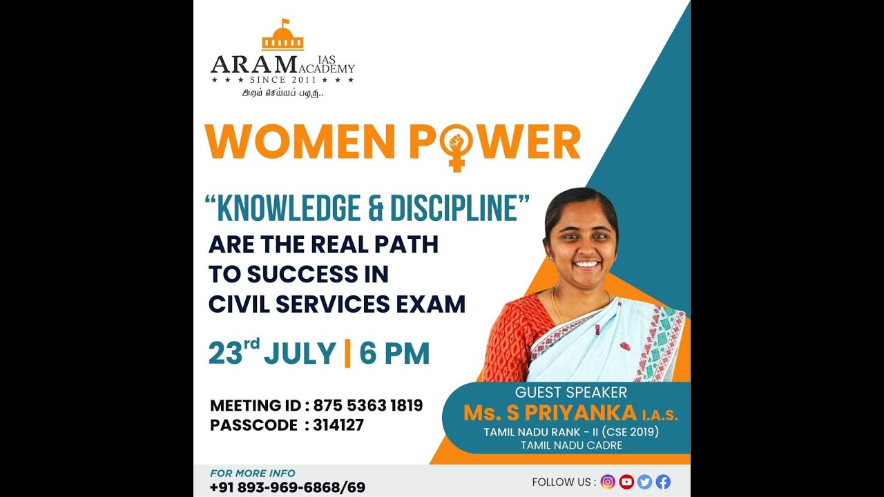 WOMEN POWER - by  MS. S. PRIYANKA IAS