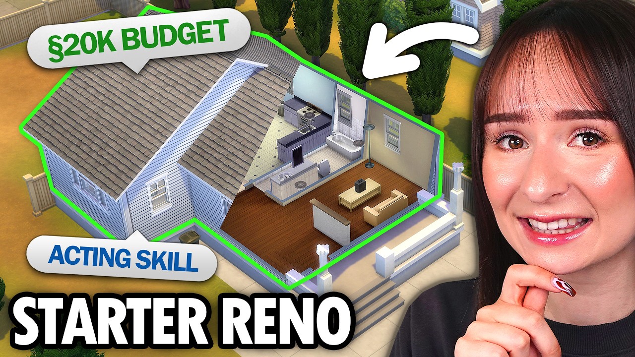 Can I renovate this STARTER HOME challenge in The Sims 4?
