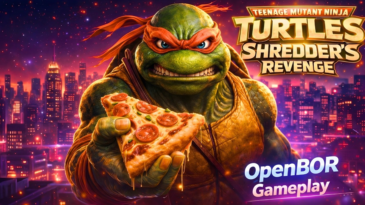 TMNT Shredder’s Revenge OpenBOR 2026 – Michelangelo Feels Perfect Here