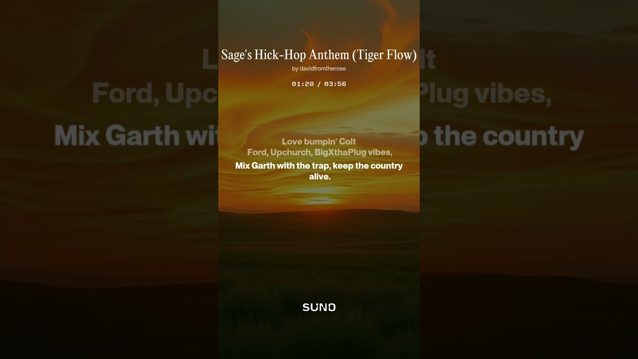 Sage's Hick Hop Anthem Tiger Flow