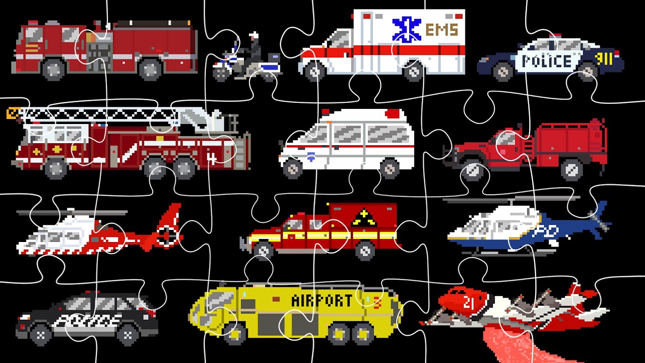 Emergency Vehicles Jigsaw Puzzle - The Kids' Picture Show