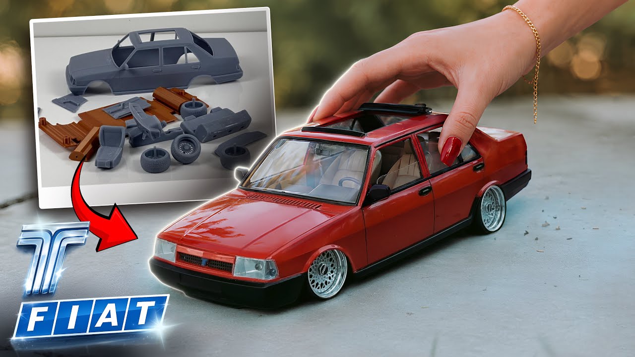Турецкий кузен Fiat Regata | 3D-печатная и полностью ручная модель автомобиля!