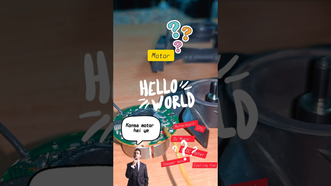 ??🤔 CPU cooling fan motor| ❓Konsi motor use hota hai | BLDC Motor 