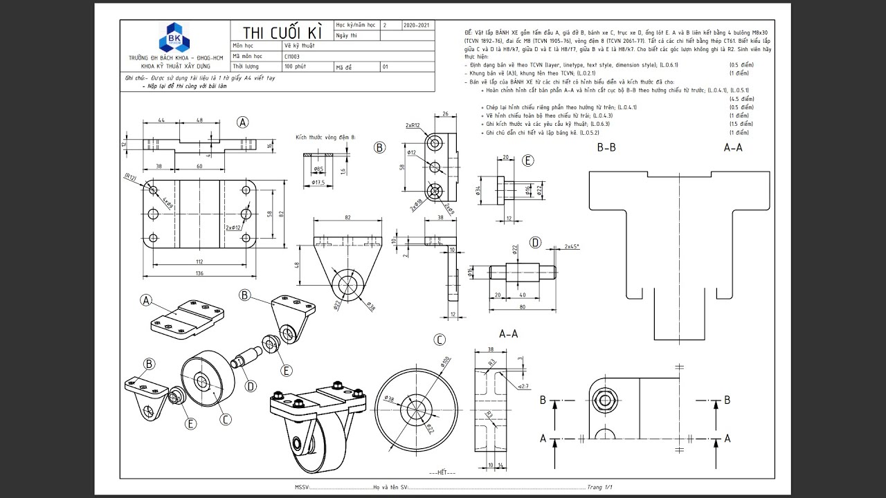 SỬA ĐỀ THI HK 202 - ĐỀ 1 (CASTER)