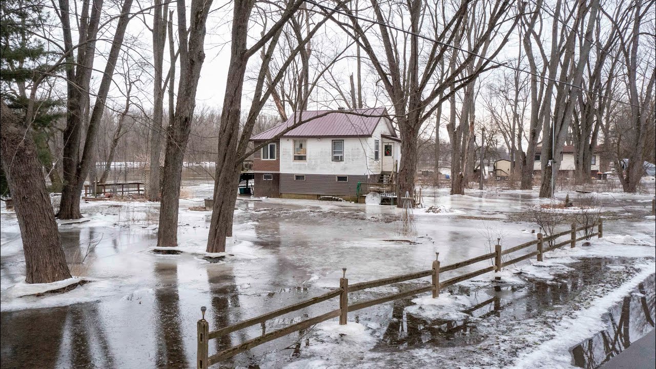 Grand River flooding in Comstock Park