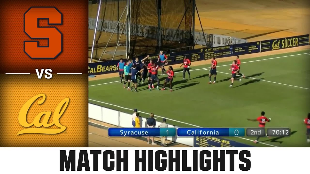Syracuse vs. Cal Match Highlights | 2025 ACC Men's Soccer