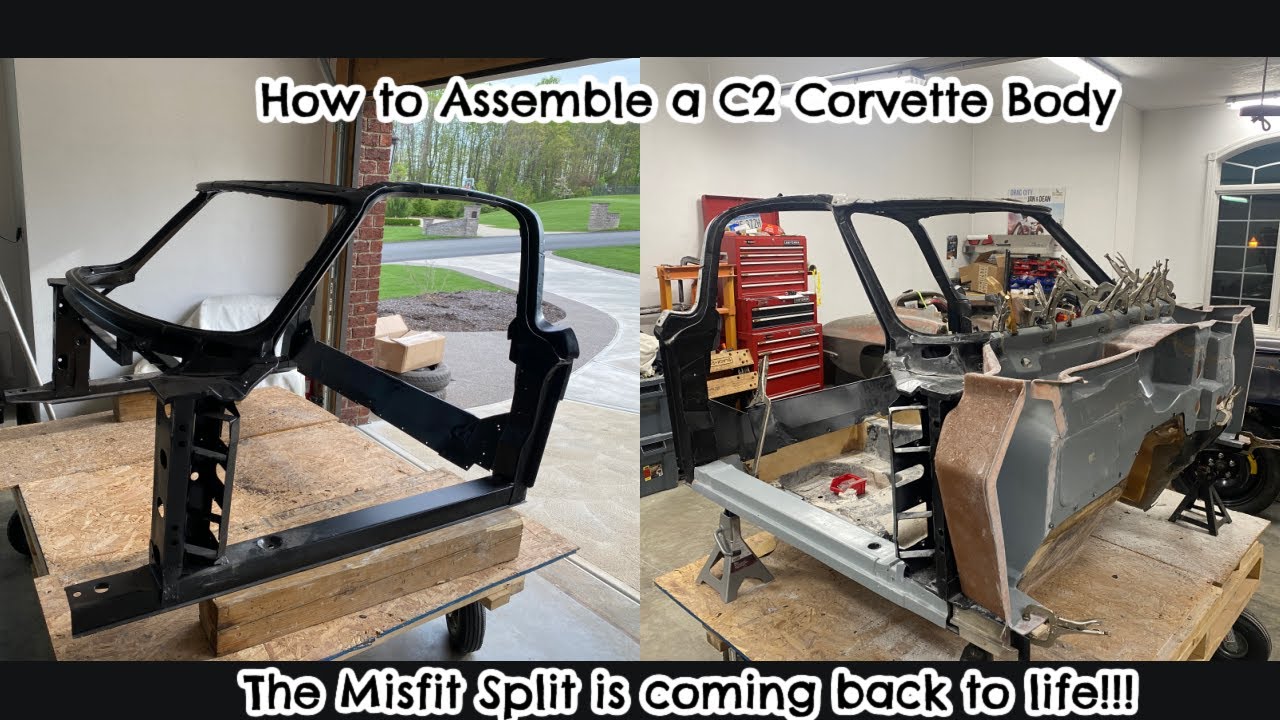 Bonding a 63-67 Corvette Body Part 1.  Assembling the cockpit of the car.