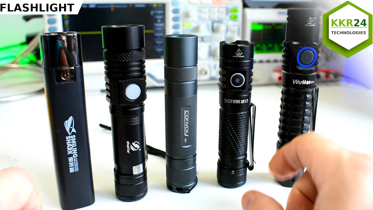 САМЫЕ ПОПУЛЯРНЫЕ ФОНАРИКИ!!!??? Sofirn SR12, Convoy S2+, wurkkos FC12, Shustar T6, SMILLING SHARK