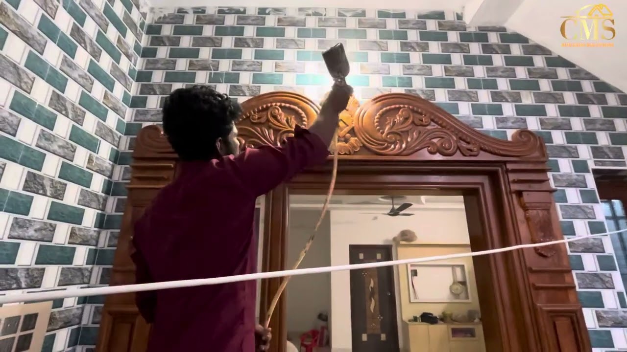 Front door Pu polish work  | cms building solutions