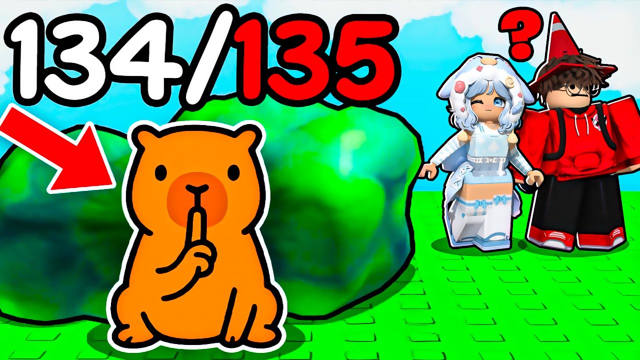 Encontrando TODAS AS CAPIVARAS do Roblox!
