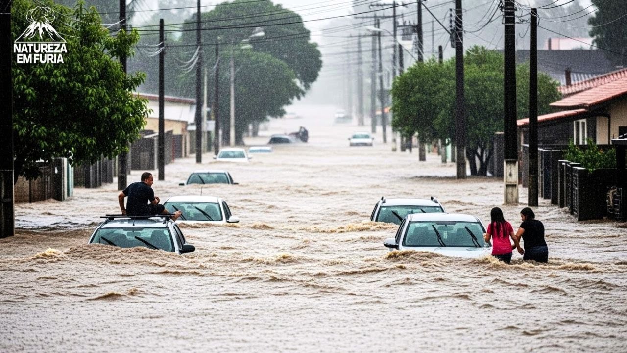 Chuvas EXTREMAS no RS provoca CAOS, Inundam Cidades e Sistema TEMPESTADES Piora
