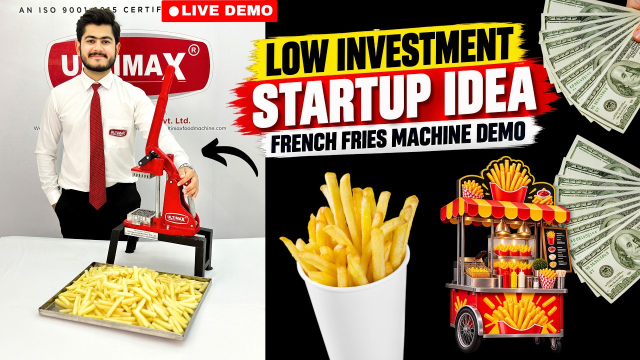 French fries machine | french fries recipe | Street Food | startup ideas | ultimax food machine