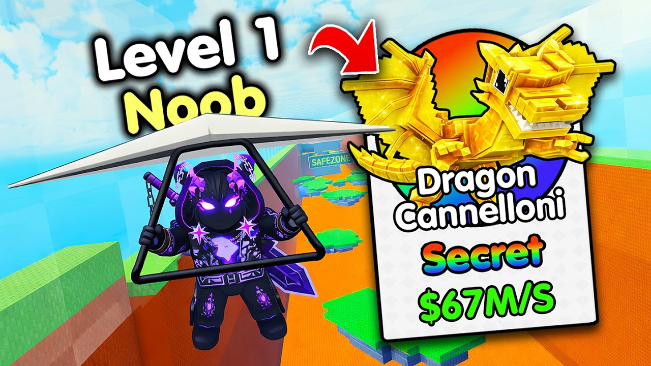 Starting Over as NOOB with OP SECRET in Glide For Brainrots! (Roblox)