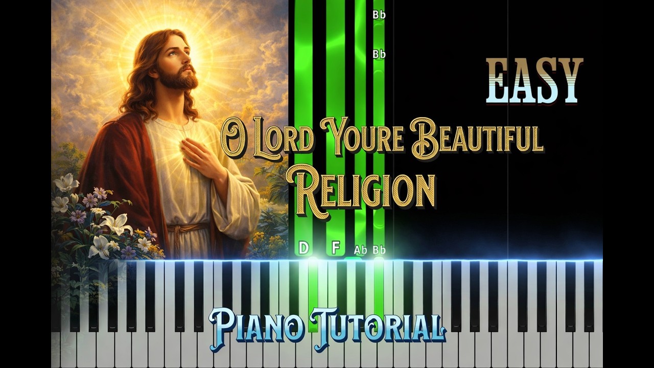 O lord youre beautiful Easy Piano Tutorial