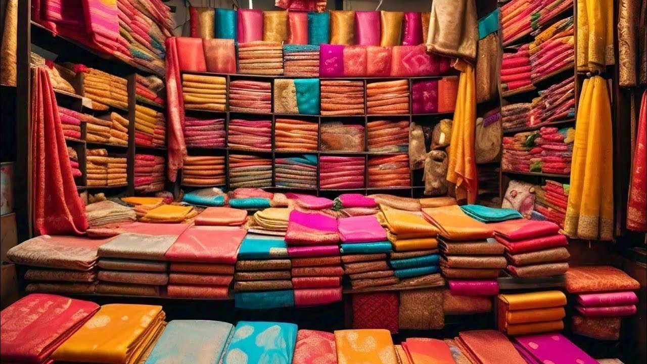 250₹ से 4 हज़ार तक हज़ारों बनारसी साड़ियाँ Varanasi Silk Saree Market 2025 By Khanna Sarees