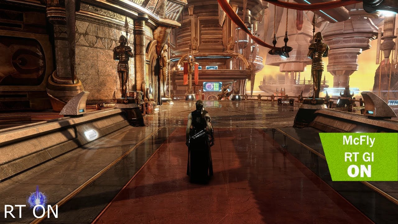 Star Wars the Force Unleashed 2 - 4K Ray tracing Global Illumination comparison gameplay