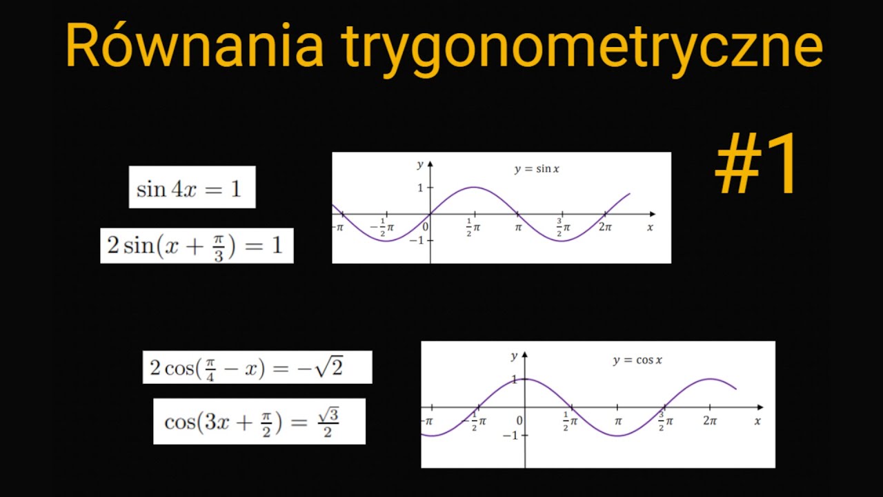 Równania trygonometryczne #1