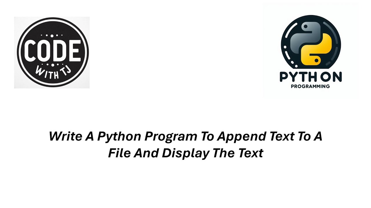 Write A Python Program To Append Text To A File And Display The Text