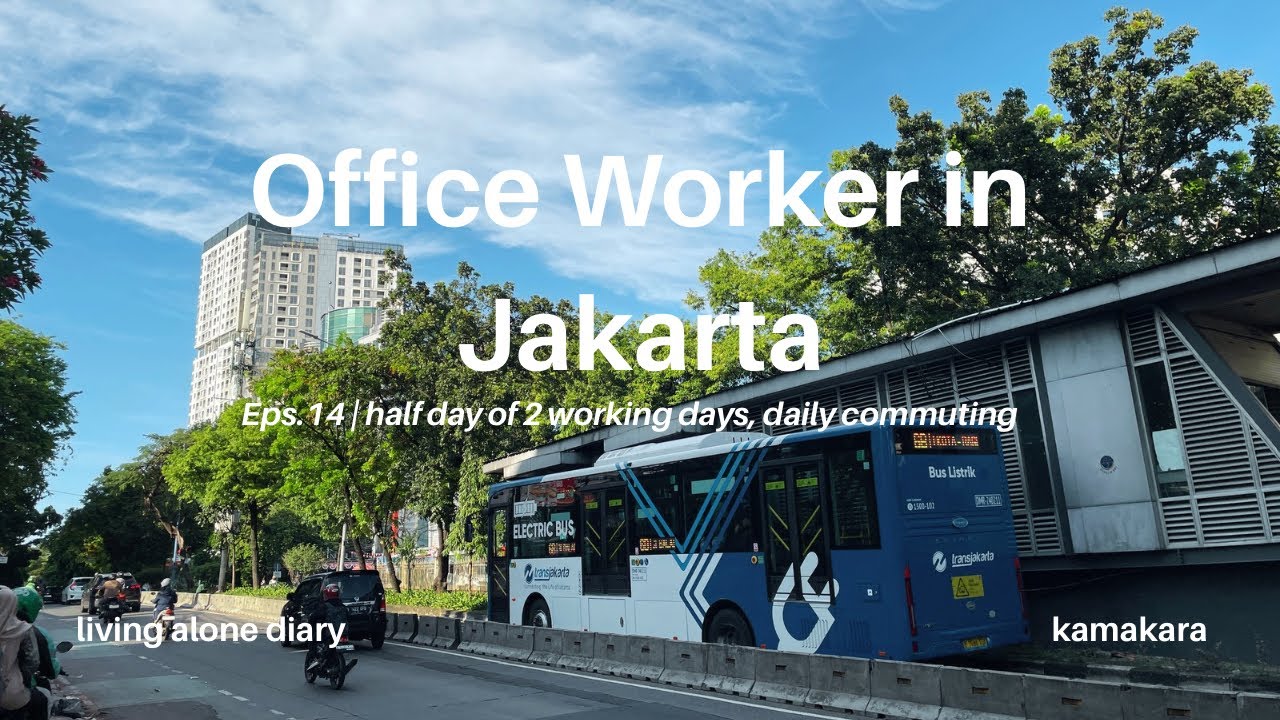 Ep.14 living alone diary | half day of working, daily commuting with TJ & KRL | Jakarta vlog