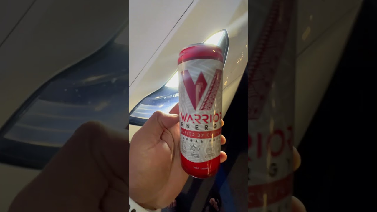 Go 0-60 ⚡️with Warrior Energy Zero in a #tesla 🔋