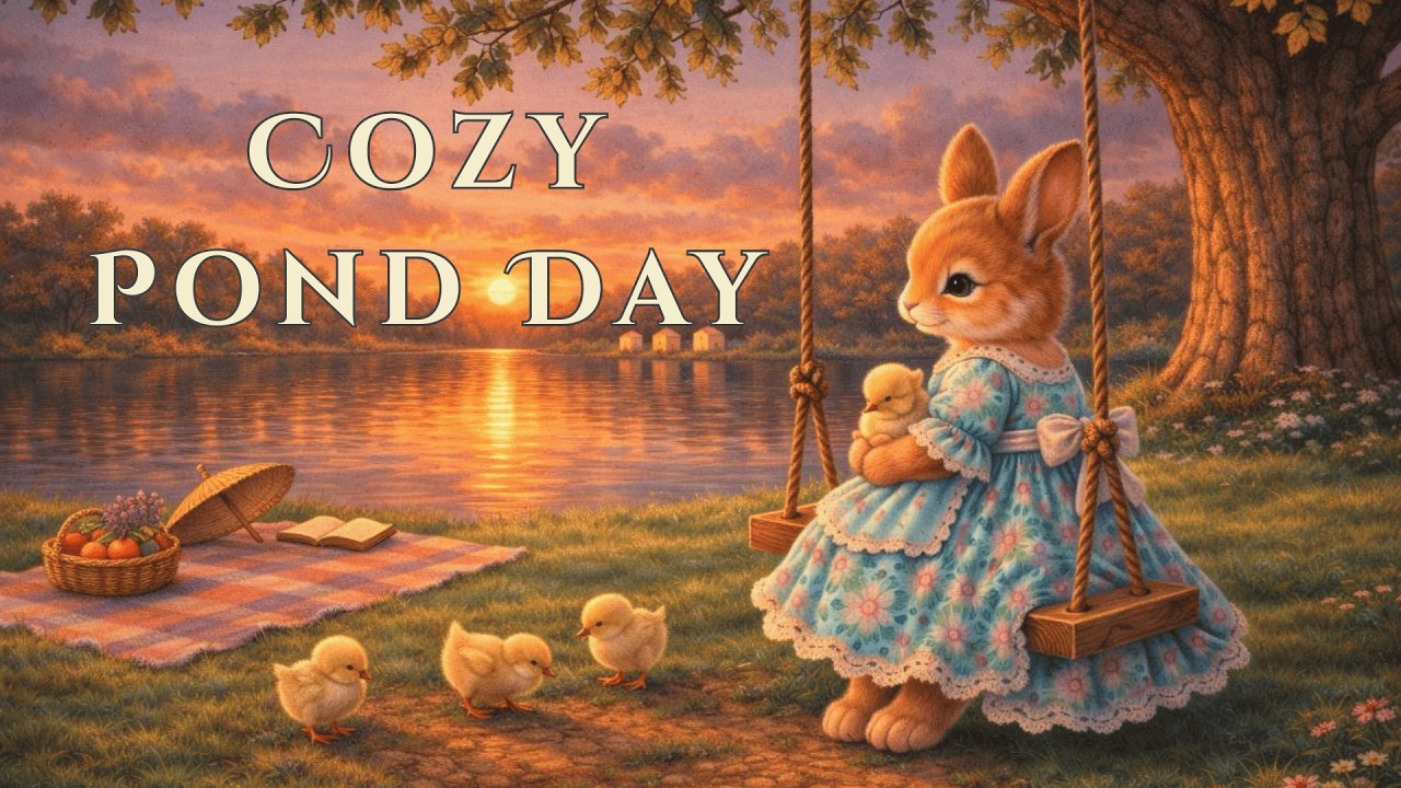 Cozy Day by the Woodland Pond | In The Quiet Forest | Cozy Storybook Music