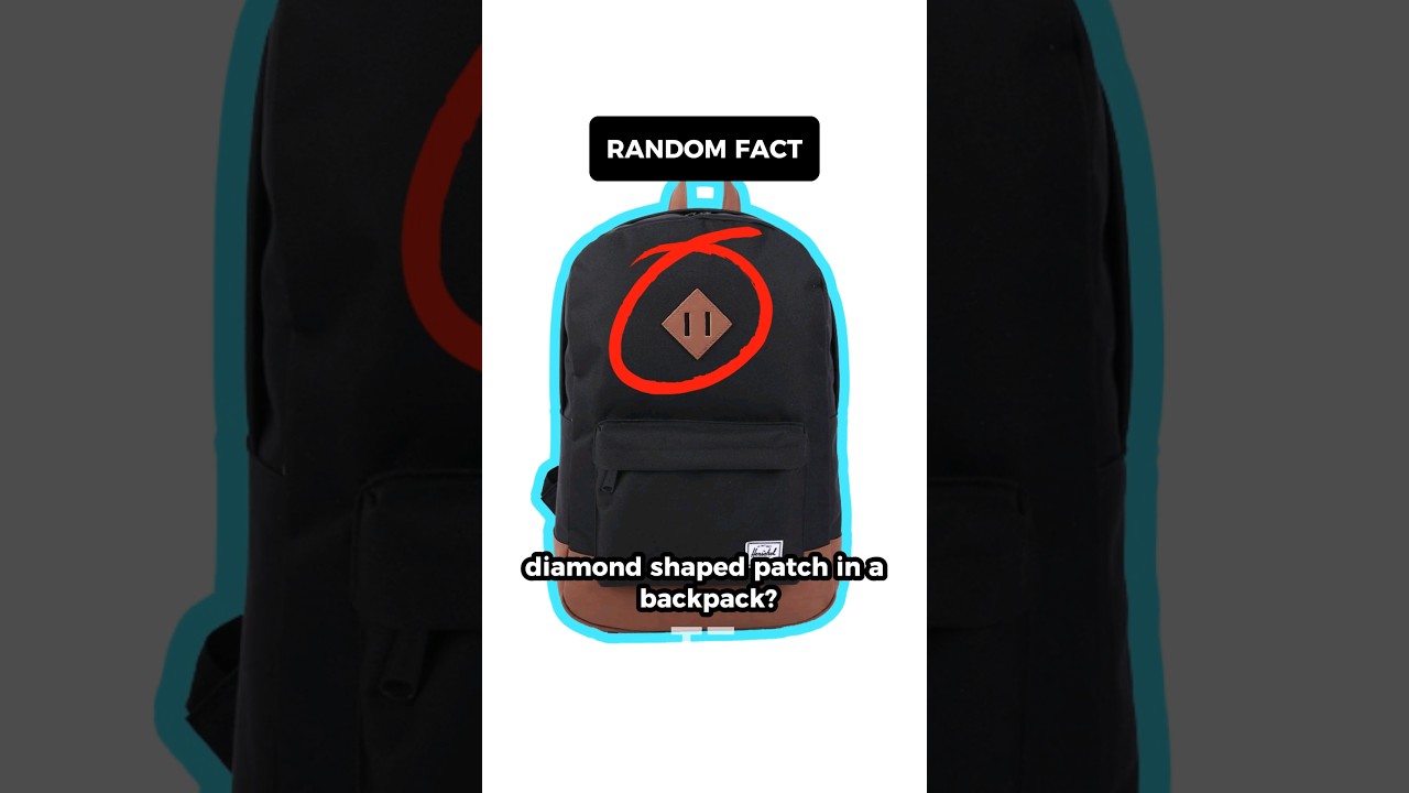 Wondered why there's a diamond shape patch in a backpack? 
