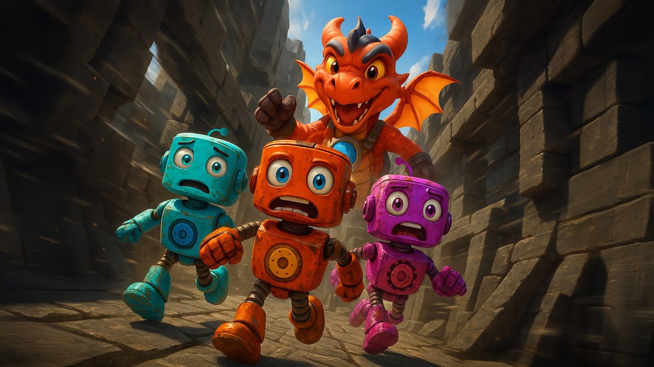 The Epic Maze Escape! 🧩 Rusty vs The Dragon King | Kids Adventure Song | Rusty’s World