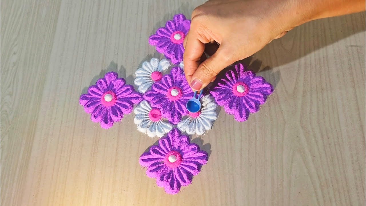 Beautiful Rangoli Designs for Diwali 🪔| Festival Rangoli Designs with Colours