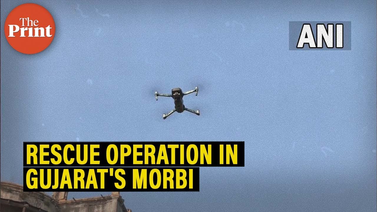Drones used to help in search & rescue operations after bridge collapses in Gujarat's Morbi