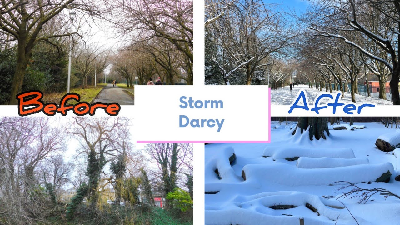 Storm Darcy in Edinburgh | Beast from the East 2 | Before & After