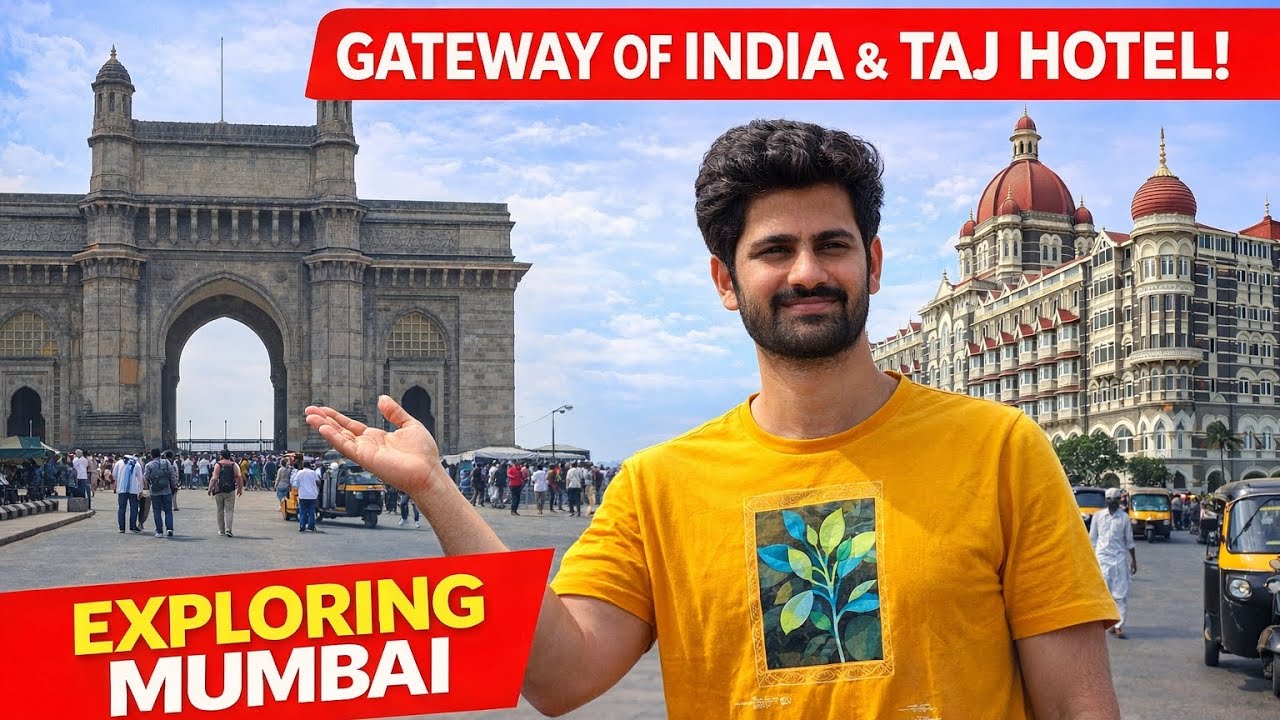 A Day at Gateway of India 🇮🇳 & Taj Hotel 🏨| Mumbai Travel Vlog 🔥 