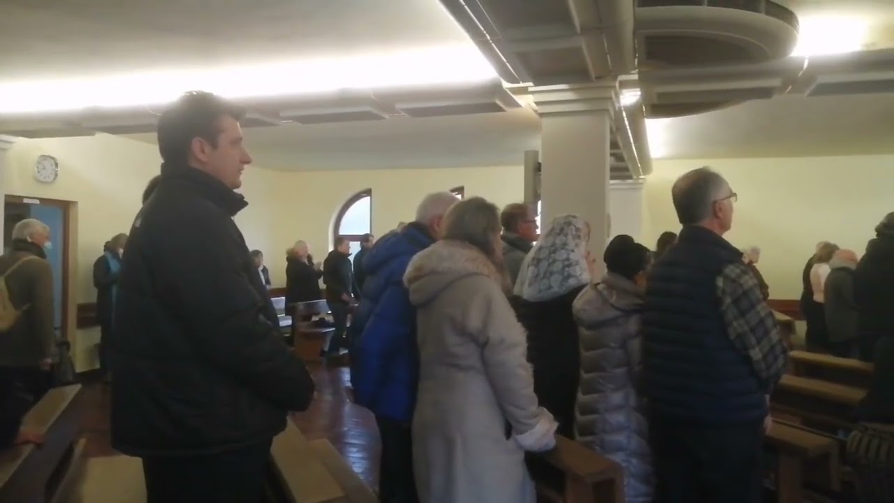 Medjugorie - First Mass of Apostolic Visitor Bishop Aldo Cavalli with English Speaking Community